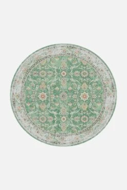Persisch Jade Teppich(Persisch Jade Teppich) -Wohn Teppich Welt 0042 PersischSmaragd Rund Front