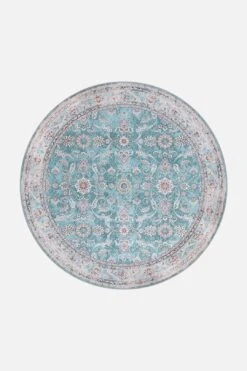 Persisch Smaragd Teppich(Persisch Smaragd Teppich) -Wohn Teppich Welt 0042 Persisch Smaragd Rund Front