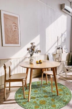 Floral Citrin Teppich(Floral Citrin Teppich) 33 Floral Citrin Teppich(Floral Citrin Teppich) -Wohn Teppich Welt 0048 FloralCitrin Rund Room