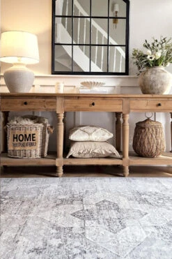 Graphit Vintage Teppich(Graphit Vintage Teppich) 26 Graphit Vintage Teppich(Graphit Vintage Teppich) -Wohn Teppich Welt 0055 GraphitVintage Room echt