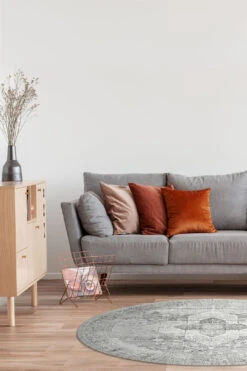 Graphit Vintage Teppich(Graphit Vintage Teppich) 34 Graphit Vintage Teppich(Graphit Vintage Teppich) -Wohn Teppich Welt 0055 GraphitVintage Rund Room