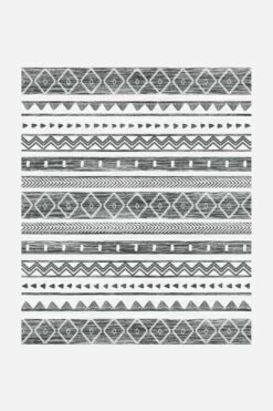 Ikat Anthrazit Teppich(Ikat Anthrazit Teppich) 38 Ikat Anthrazit Teppich(Ikat Anthrazit Teppich) -Wohn Teppich Welt 0075 IkatAnthrazit 250x300 Front