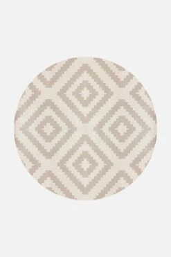 Skandi Taupe Teppich(Skandi Beige Teppich) 30 Skandi Taupe Teppich(Skandi Beige Teppich) -Wohn Teppich Welt 0076 Skandi Taupe Rund Front