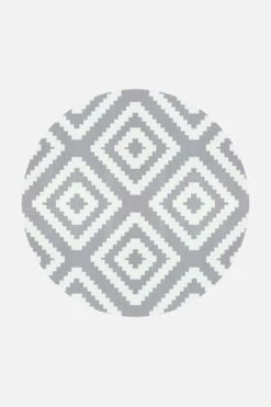 Skandi Grau Teppich(Skandi Grau Teppich) -Wohn Teppich Welt 0077 Skandi Grau Rund Front