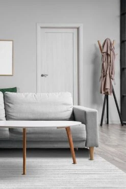 Uni Hellgrau Teppich(Uni Hellgrau Teppich) -Wohn Teppich Welt 0078 UniHellgrau Quadrat Room