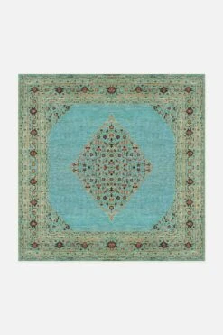 Minu Moldavit Teppich(Minu Moldavit) -Wohn Teppich Welt 0084 MinuMoldavit Quadrat Front