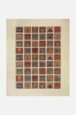 Mosaik Terra Teppich(Mosaik Terra) -Wohn Teppich Welt 0086 MosaikTerra 250x300 Front