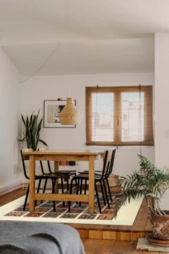 Mosaik Terra Teppich(Mosaik Terra) -Wohn Teppich Welt 0086 MosaikTerra Quadrat Room