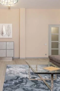 Stein Grau Teppich(Stein Grau) 37 Stein Grau Teppich(Stein Grau) -Wohn Teppich Welt 0093 SteinGrau Quadrat Room