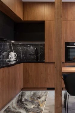 Marmor Natur Teppich(Marmor Natur) -Wohn Teppich Welt 0095 MarmorNatur Laufer Room