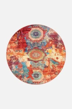 Navid Glut Teppich(Navid Glut) -Wohn Teppich Welt 0097 NavidGlut rund 200 mit Garnlinie