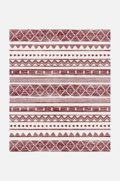 Ikat Maroon Teppich(Ikat Maroon Teppich) -Wohn Teppich Welt 0102 IkatMaroon 250x300 Front a48d70e4 d9e0 4a55 8155 07d9792a291d