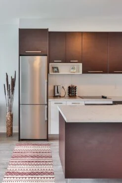 Ikat Maroon Teppich(Ikat Maroon Teppich) -Wohn Teppich Welt 0102 IkatMaroon Laufer Room