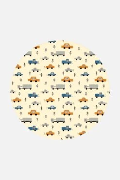 Auto Bunt Teppich(Auto Bunt Teppich) 30 Auto Bunt Teppich(Auto Bunt Teppich) -Wohn Teppich Welt 0113 AutoBunt Rund Front