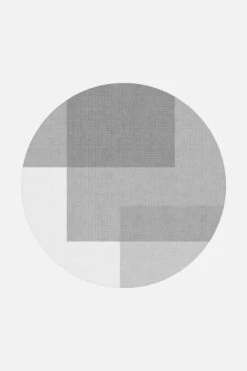 Tula Grau Teppich(Tula Grau Teppich) -Wohn Teppich Welt 0119 TulaGrau Rund Front