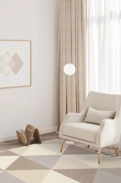 Pyramide Sand Teppich(Pyramide Sand Teppich) -Wohn Teppich Welt 0123 PyramideSand Quadrat Room