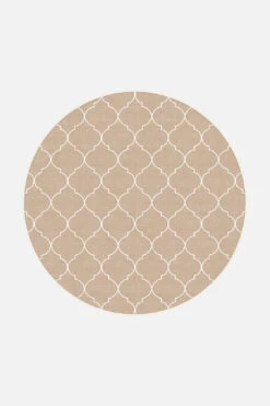 Marrakesch Beige Teppich(Marrakesch Beige Teppich) 30 Marrakesch Beige Teppich(Marrakesch Beige Teppich) -Wohn Teppich Welt 0125 MarrakeschBeige Front Rund