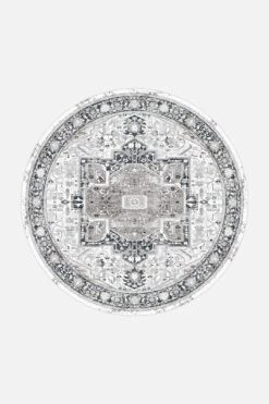 Heriz Quarz Teppich(Heriz Quarz Teppich 1) -Wohn Teppich Welt 0131 HerizQuarz Rund Front