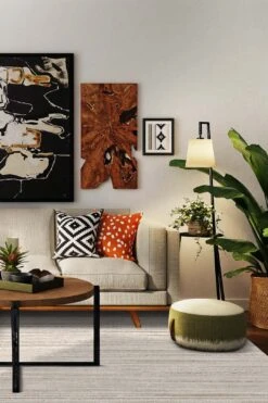 Uni Sand Teppich(Uni Sand Teppich) 37 Uni Sand Teppich(Uni Sand Teppich) -Wohn Teppich Welt 0132 UniSand Quadrat Room