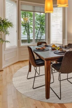 Uni Sand Teppich(Uni Sand Teppich) 33 Uni Sand Teppich(Uni Sand Teppich) -Wohn Teppich Welt 0132 UniSand Rund Room