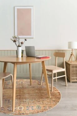 Amba Sepia Teppich(Amba Sepia Teppich) -Wohn Teppich Welt 0143 AmbaSepia Room Rund