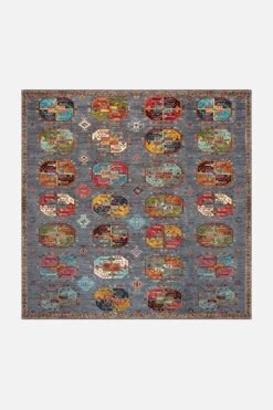 Nilay Tansanit Teppich(Nilay Tansanit Teppich) -Wohn Teppich Welt 0152 NilayTansanit Quadrat Front