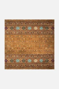 Harleen Zimt Teppich(Harleen Zimt Teppich) 33 Harleen Zimt Teppich(Harleen Zimt Teppich) -Wohn Teppich Welt 0153 HarleenZimt Quadrat Front