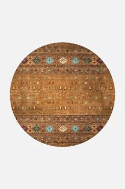 Harleen Zimt Teppich(Harleen Zimt Teppich) 29 Harleen Zimt Teppich(Harleen Zimt Teppich) -Wohn Teppich Welt 0153 HarleenZimt Rund Front