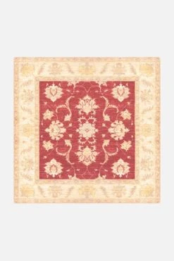 Bahar Rot Teppich(Bahar Rot Teppich) -Wohn Teppich Welt 0157 BaharRot Quadrat Front