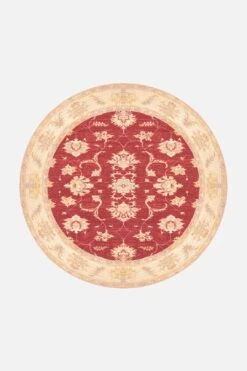 Bahar Rot Teppich(Bahar Rot Teppich) -Wohn Teppich Welt 0157 BaharRot Rund Front