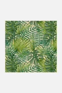 Outdoor Palme Natur Teppich(Outdoor Palme Natur Teppich) -Wohn Teppich Welt 0163 PalmeNatur Quadrat Front