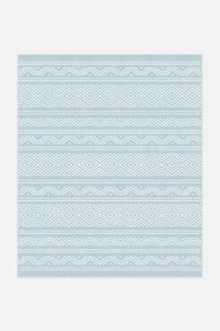 Outdoor Aztek Himmelblau Teppich(Outdoor Aztek Himmelblau Teppich) -Wohn Teppich Welt 0174 AztekHimmelblau 250x300 Front