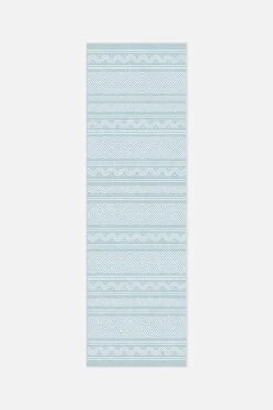 Outdoor Aztek Himmelblau Teppich(Outdoor Aztek Himmelblau Teppich) -Wohn Teppich Welt 0174 AztekHimmelblau Laeufer Front