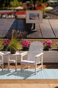 Outdoor Aztek Himmelblau Teppich(Outdoor Aztek Himmelblau Teppich) -Wohn Teppich Welt 0174 AztekHimmelblau Laufer Room Outdoor