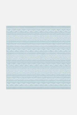 Outdoor Aztek Himmelblau Teppich(Outdoor Aztek Himmelblau Teppich) -Wohn Teppich Welt 0174 AztekHimmelblau Quadrat Front