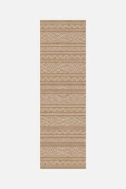 Outdoor Aztek Haselnuss Teppich(Outdoor Aztek Haselnuss Teppich 1) -Wohn Teppich Welt 0177 AztekHaselnuss Front Shopify