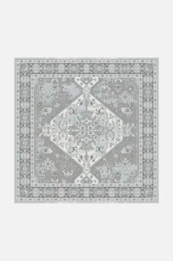 Keivan Platin Teppich(Keivan Platin Teppich) -Wohn Teppich Welt 0183 KeivanPlatin Quadrat Front