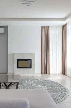 Keivan Platin Teppich(Keivan Platin Teppich) -Wohn Teppich Welt 0183 KeivanPlatin Rund Room