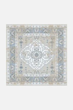 Yalda Taubengrau Teppich(Yalda Taubengrau Teppich) 34 Yalda Taubengrau Teppich(Yalda Taubengrau Teppich) -Wohn Teppich Welt 0186 YaldaTaubengrau Quadrat Front