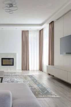 Yalda Taubengrau Teppich(Yalda Taubengrau Teppich) 37 Yalda Taubengrau Teppich(Yalda Taubengrau Teppich) -Wohn Teppich Welt 0186 YaldaTaubengrau Quadrat Room