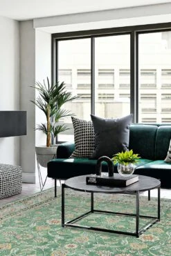 Persisch Jade Teppich(Persisch Jade Teppich) -Wohn Teppich Welt 0188 PersischJade Quadrat Room