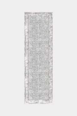 Persisch Quarz Teppich(Persisch Quarz Teppich) -Wohn Teppich Welt 0192 PersischGrau Laeufer Front