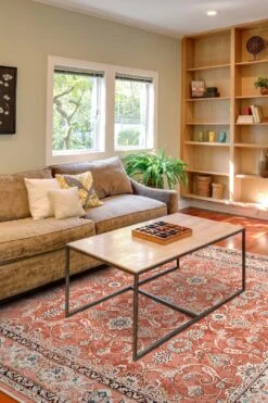 Persisch Karneol Teppich(Persisch Karneol Teppich) -Wohn Teppich Welt 0194 PersischKarneol Quadrat Room