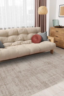 Paloma Taupe Teppich(Paloma Taupe Teppich) -Wohn Teppich Welt 0196 PalomaTaupe Room