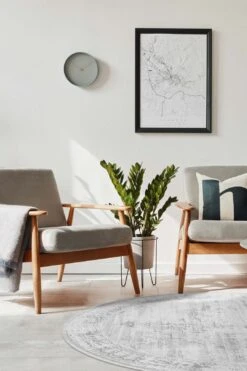 Paloma Steingrau Teppich(Paloma Steingrau Teppich) 33 Paloma Steingrau Teppich(Paloma Steingrau Teppich) -Wohn Teppich Welt 0199 PalomaSteingrau Rund Room