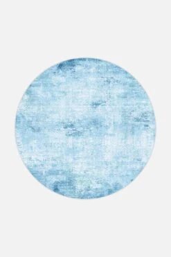 Asche Kyanit Teppich(Asche Kyanit Teppich) -Wohn Teppich Welt 0200 AscheKyanit Front Rund