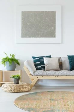 Asche Opal Teppich(Asche Opal Teppich) -Wohn Teppich Welt 0211 AscheOpal Room Rund