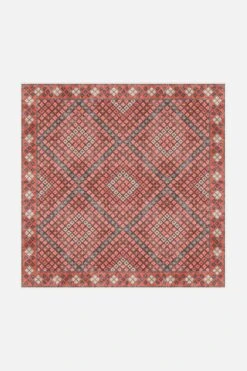 Nola Karo Teppich(Nola Karo Teppich) -Wohn Teppich Welt 0217 NolaKaro Front Quadrat