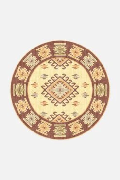 Margo Kelim Teppich(Margo Kelim Teppich) -Wohn Teppich Welt 0218 MargoKelim Rund Front