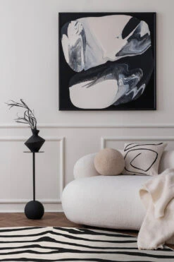 Zebra Natur Teppich(Zebra Natur Teppich) -Wohn Teppich Welt 0221 ZebraNatur Rund Room